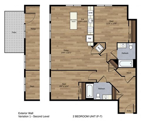 Two Bedroom Two Bath